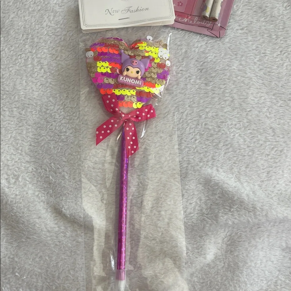 Hello Kitty Pink and White Kids lunch Bag Stationary Set nwt